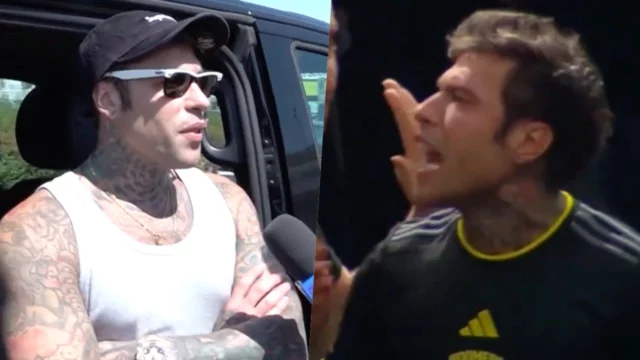 Fedez riceve il Tapiro dopo la rissa sfiorata con Blur