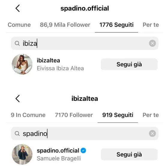 Il segui ricambiato tra i naufraghi de L'Isola dei Famosi