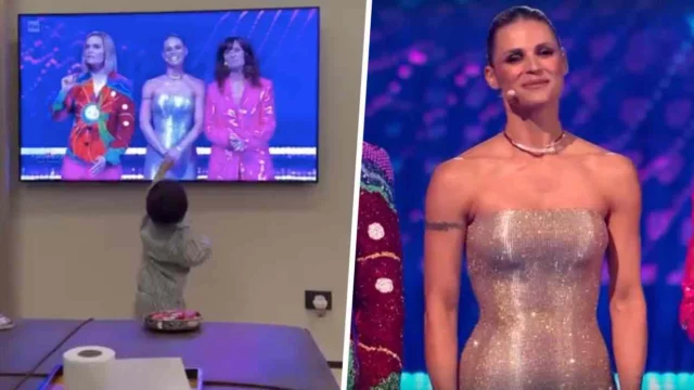 Michelle Hunziker nipote Cesare Eurovision