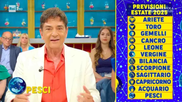 Oroscopo Paolo Fox estate 2025, previsioni giugno, luglio e agosto