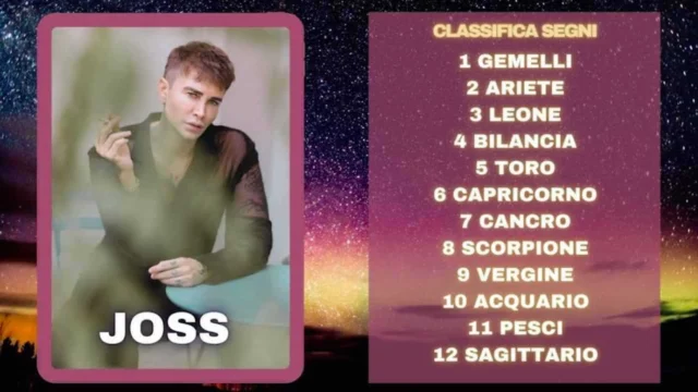 Oroscopo di Joss dal 25 maggio al 1 giugno