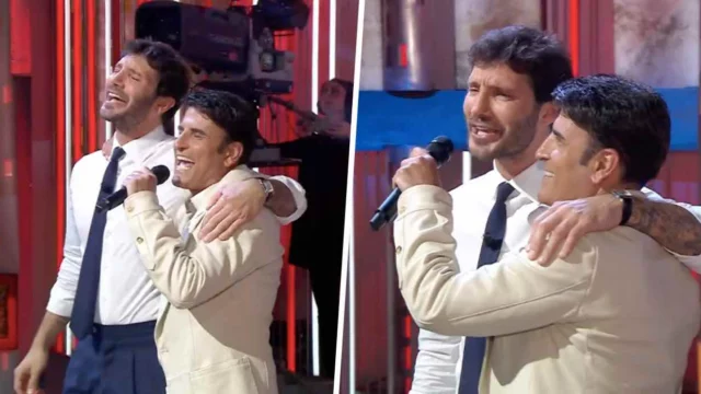 Stefano De Martino Sal Da Vinci Rossetto e caffè