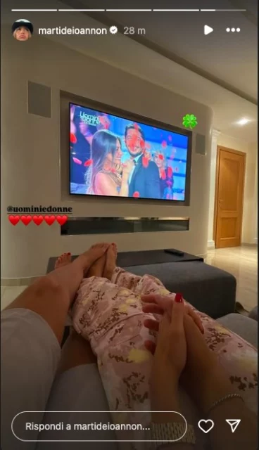 Storia Instagram Martina De Ioannon