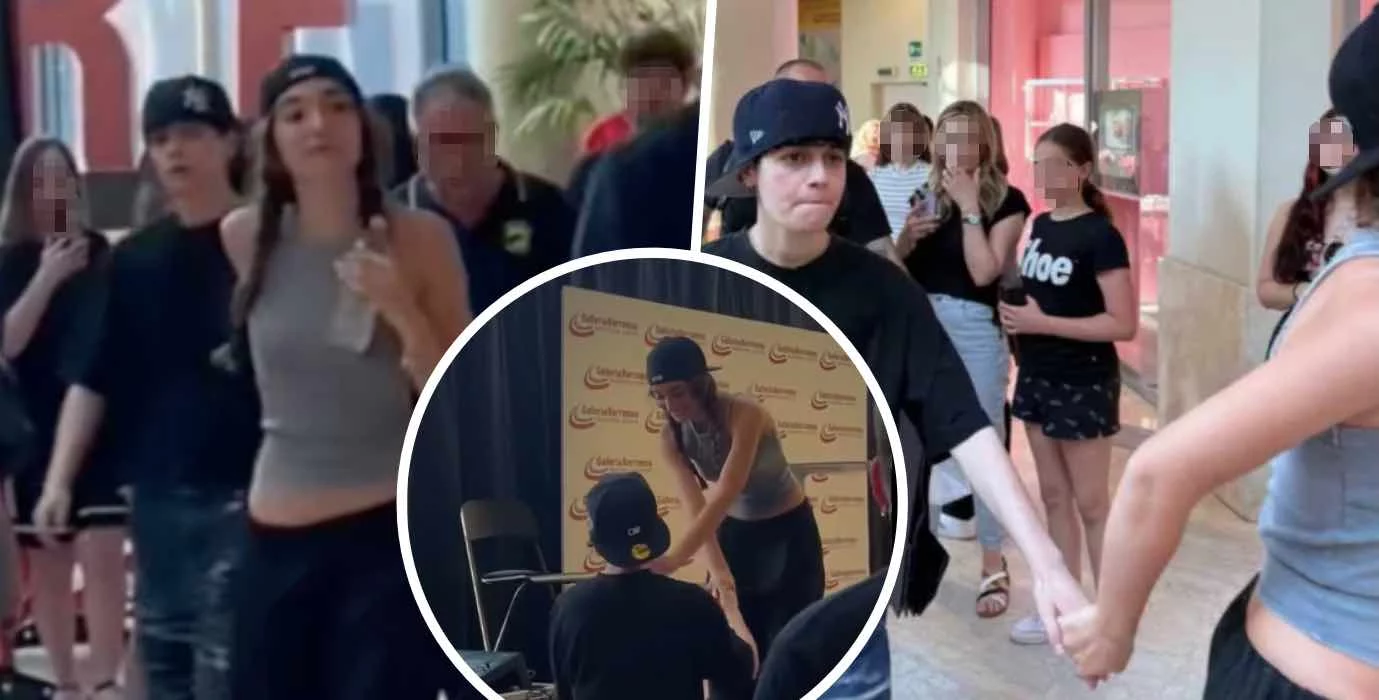 Antonia arriva al suo instore mano nella mano con Senza Cri, i video che fanno sognare i fan