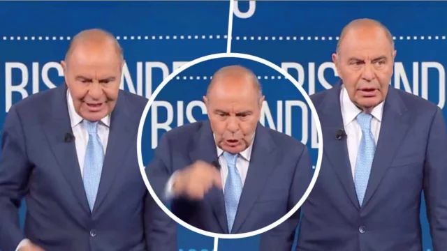 Bruno Vespa Porta a Porta si infuria
