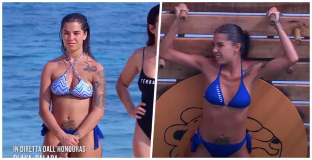 Chiara Balistreri - Isola dei Famosi - il suo prima e dopo