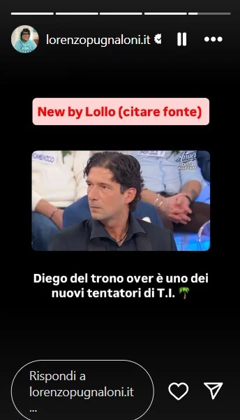 Diego di Uomini e Donne tentatore a Temptation Island