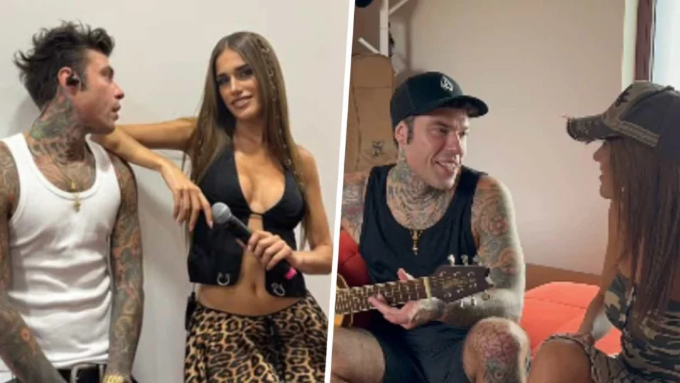 Fedez Clara bacio replica
