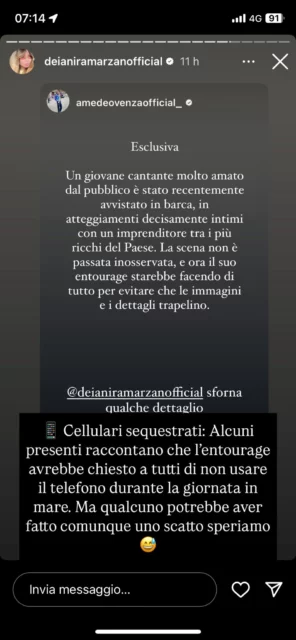 Il rumor su un noto cantante