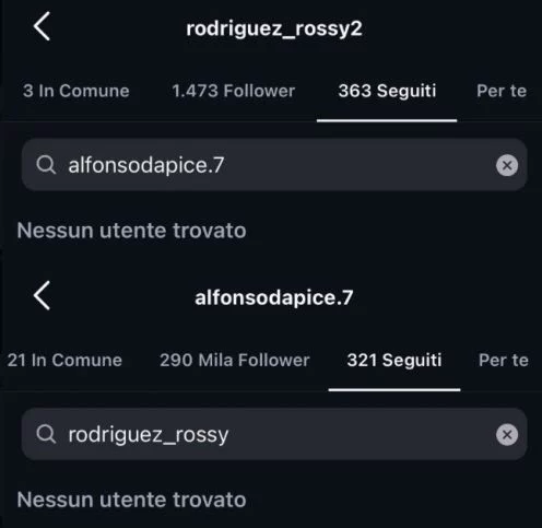 Instagram Alfonso D'Apice madre Chiara Cainelli