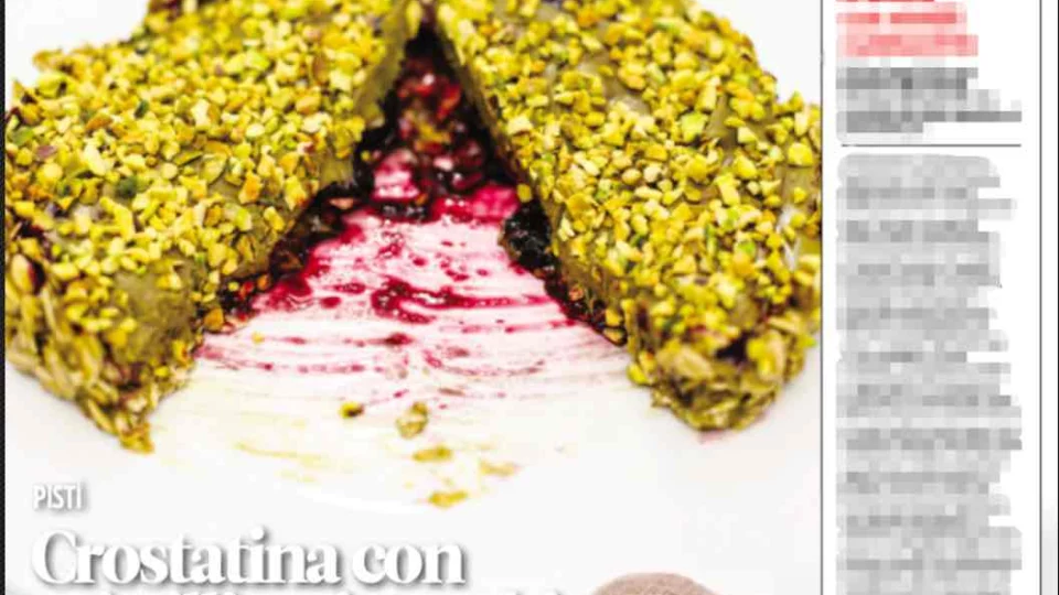 PISTÌ - Crostatina con mirtilli e pistacchio
