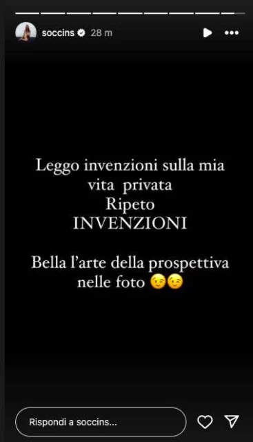 Storia Instagram Clara sul gossip con Fedez