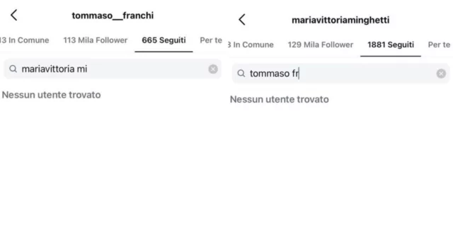 Tommaso Franchi e mariavvitoria non si seguivano