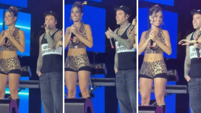 fedez clara bacio reazioni video