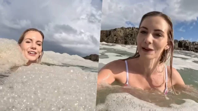 Michelle Sky Hayward nuota in mare poi scopre di trovarsi in una fogna
