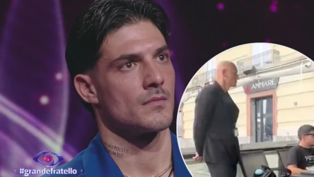 Lorenzo Spolverato va a pranzo scortato da un bodyguard