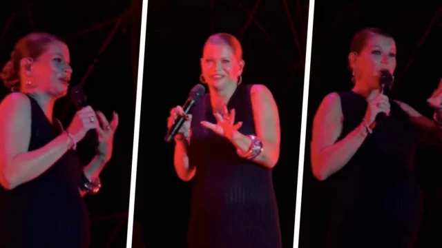 Alessandra Amoroso dimentica il testo della canzone durante il concerto, il video è esilarante