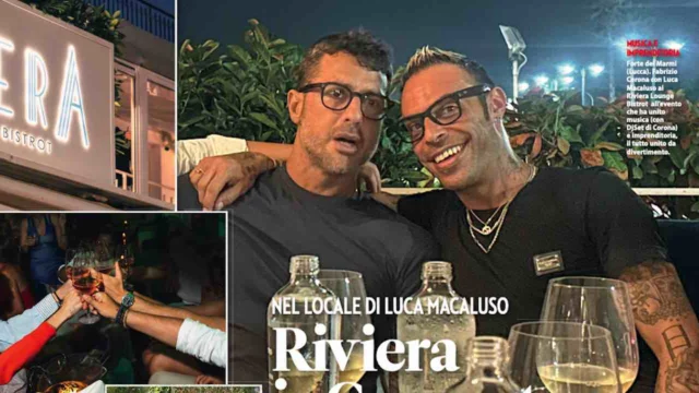 Da Luca Macaluso è arrivato Fabrizio Corona, che di vita notturna e divertimento se ne intende. Ha scelto il Riviera di Forte dei Marmi