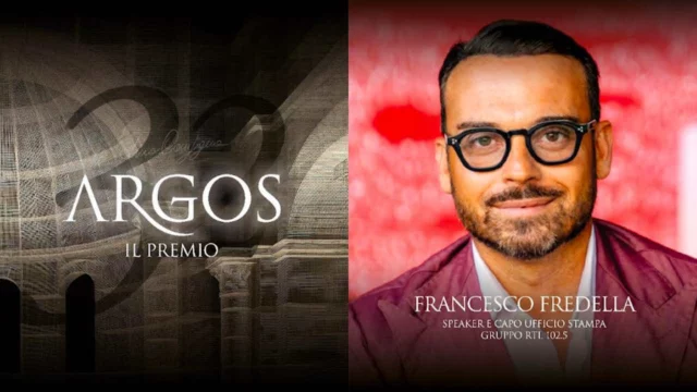 Francesco Fredella di RTL 102.5 riceve il Premio Argos Hippium 2025