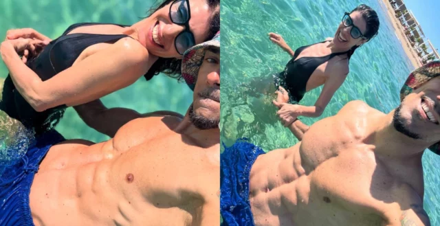 Giorgia ed Emanuel Lo al mare innamorati