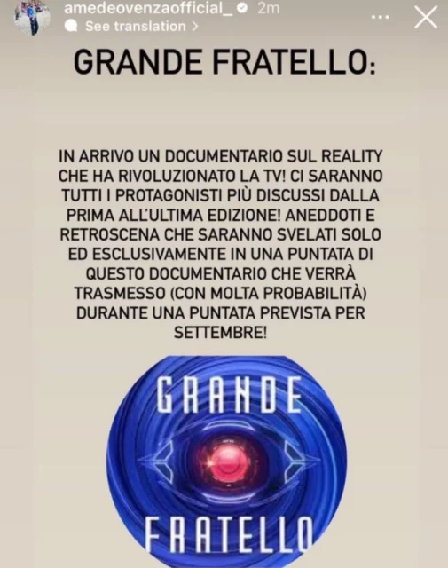 Il rumor sul documentario dedicato al Grande Fratello