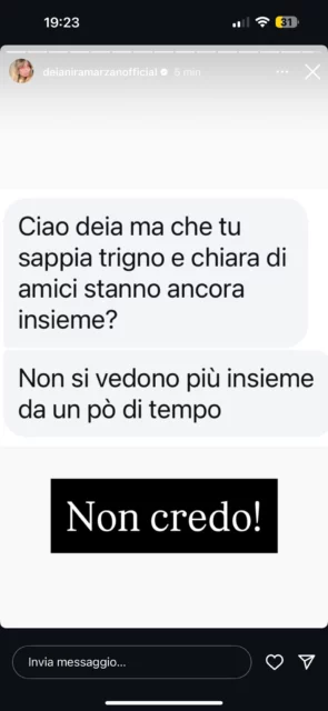 Il rumor sulla rottura tra TrigNO e Chiara Bacci