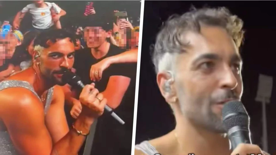 Marco Mengoni ferma il concerto e va verso uno spettatore annoiato, il video fa il giro del web