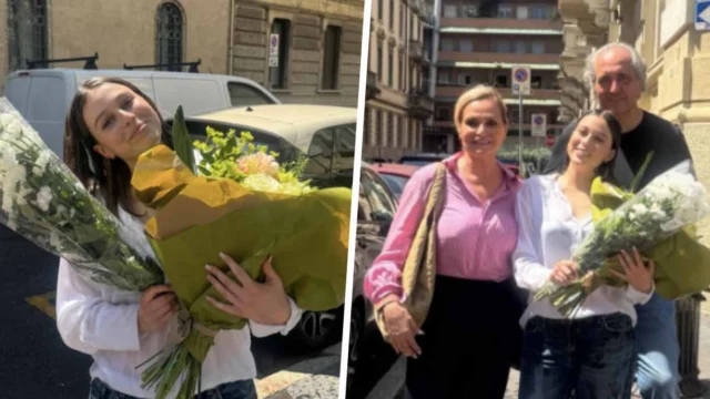 Simona Ventura festeggia diploma