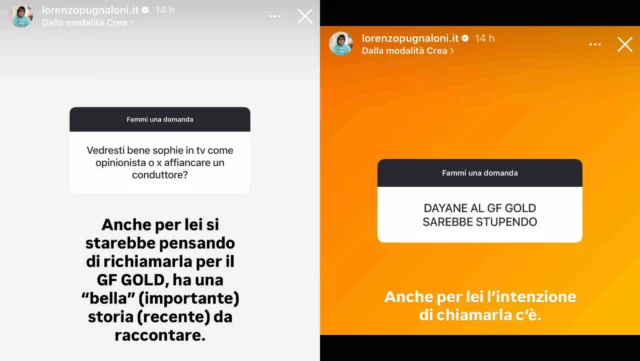 Storie Instagram sul Grande Fratello - Lorenzo Pugnaloni