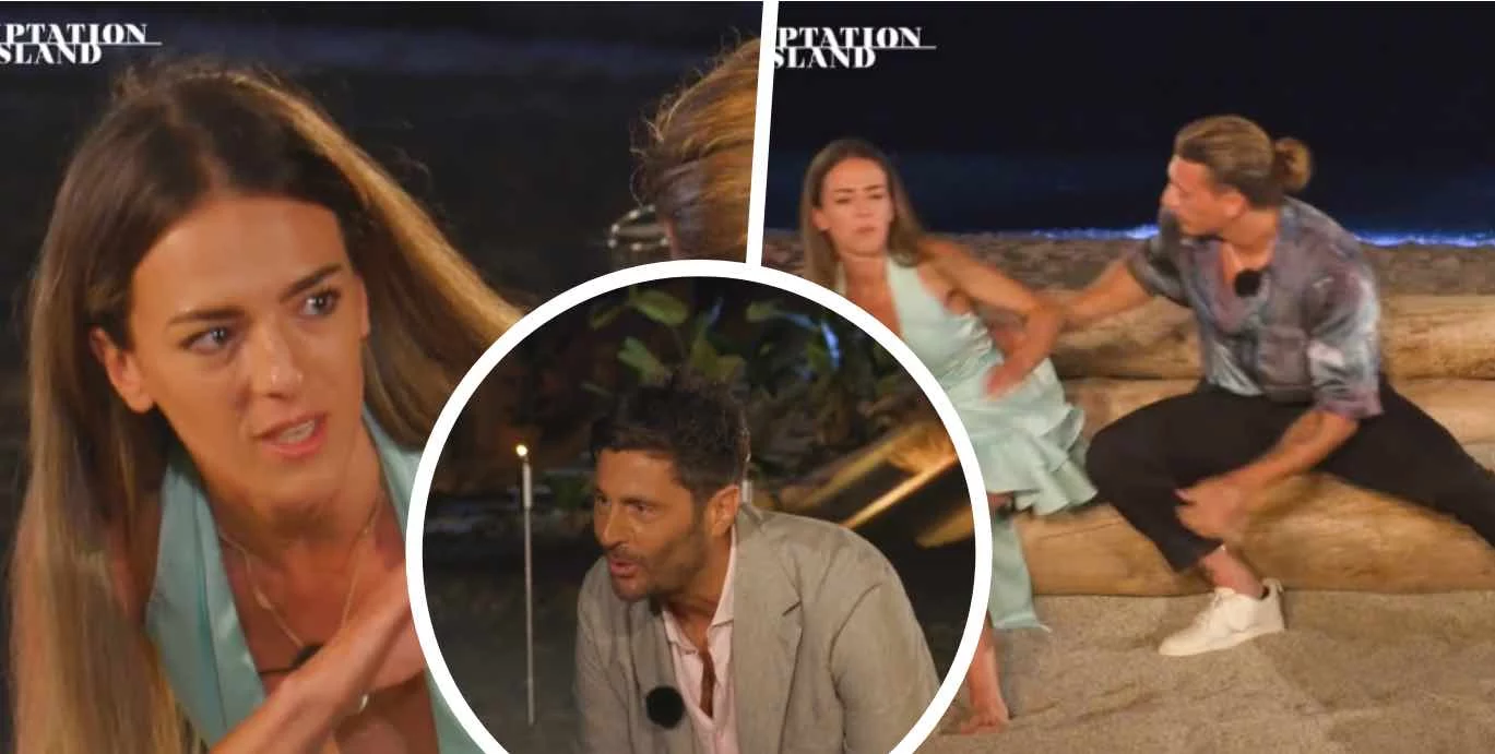 Sonia B asfalta Simone al falò: “Non mi toccare, schifoso, porco” e Filippo rincara la dose