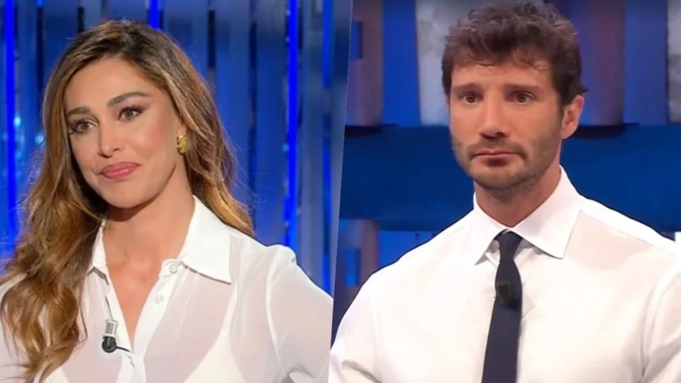 Belen Rodriguez litiga in strada, interviene Stefano De Martino