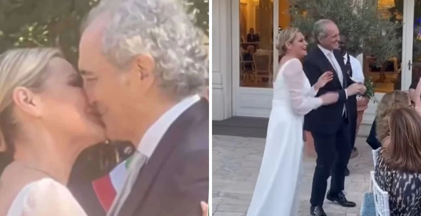 Simona Ventura festeggia il primo anniversario di nozze con Giovanni Terzi, la dolce dedica (FOTO)