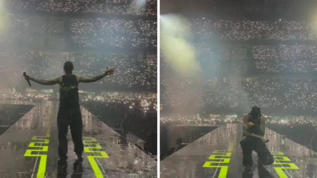 ultimo pioggia concerto fan coro video