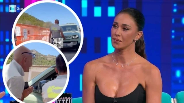 Belen Rodriguez accusa lite benzinaio replica