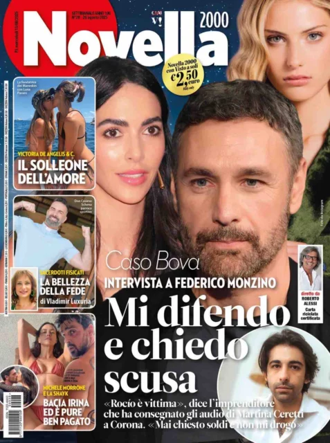 Copertina Novella 2000 sul caso Bova e le parole di Federico Monzino