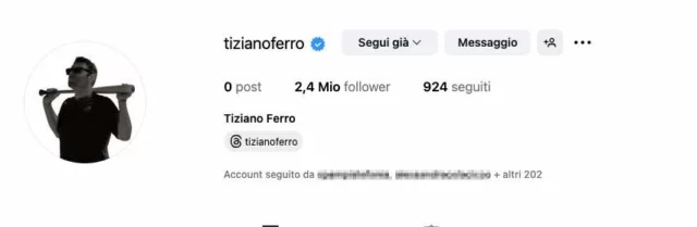Instagram - Tiziano Ferro