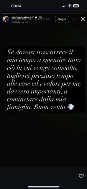 La replica di Stefano Bettarini