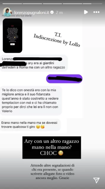 La segnalazione su Ary dopo Temptation Island