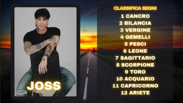Oroscopo di Joss dal 18 al 24 agosto previsioni classifica segni