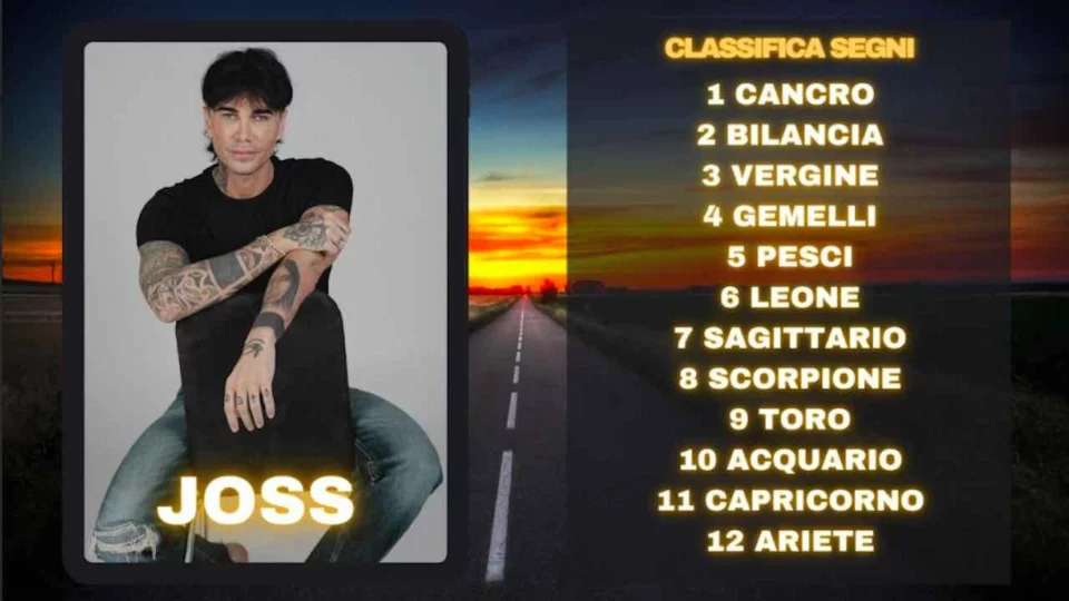 Oroscopo di Joss dal 18 al 24 agosto previsioni classifica segni