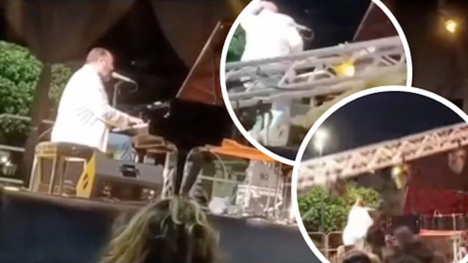 Raphael Gualazzi, tragedia sfiorata dopo il crollo della struttura