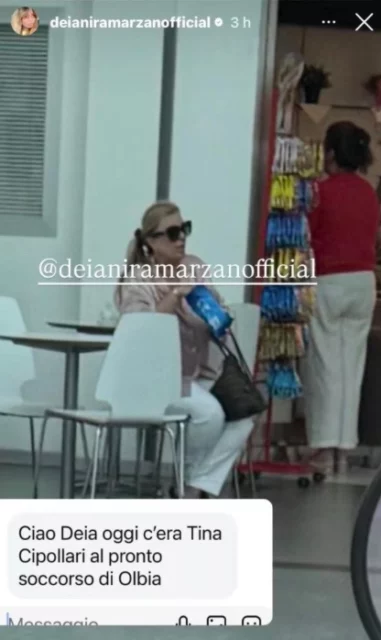 Storia Instagram Deianira Marzano - segnalazione su Tina Cipollari