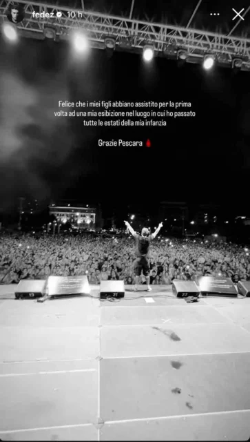 Storia Instagram Fedez