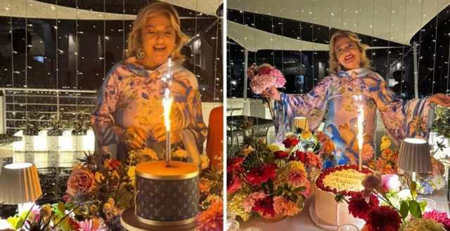 Le foto del compleanno e della torta di Monica Setta