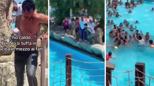 trigno tuffa piscina fan video