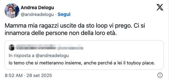 Post Instagram Andrea Delogu