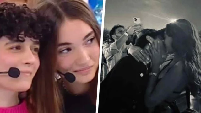Senza Cri e Antonia foto bacio