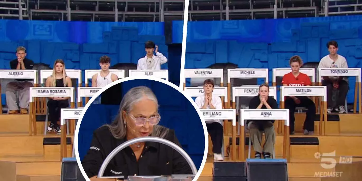 Amici 25, interrogazione a sorpresa della maestra Celentano e vola qualche insufficienza (c’è anche uno 0!)