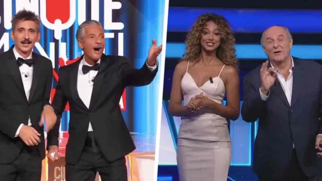 Fiorello e Biggio irrompono nello studio di Vespa e non risparmiano una battuta a La Ruota - VIDEO