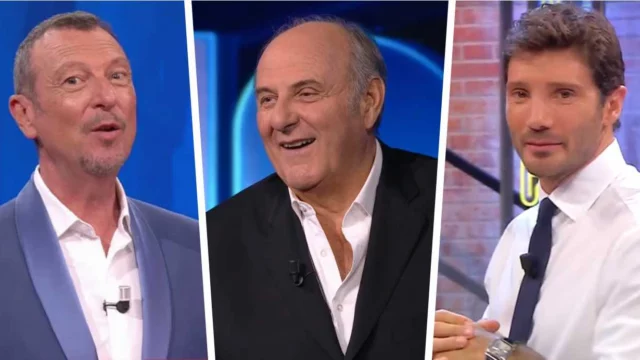 Gerry Scotti saluta Amadeus in diretta, frecciata a De Martino?